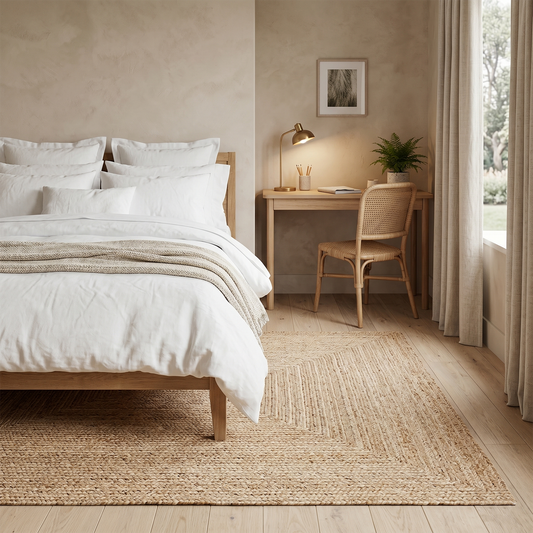 Rechthoek Jute Rug Naturel