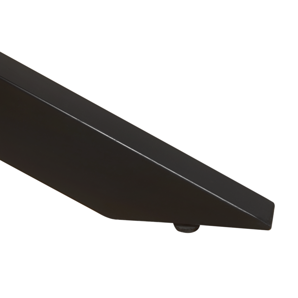 Eettafel Deens Ovaal Eikenhout Swiss Edge Zwart