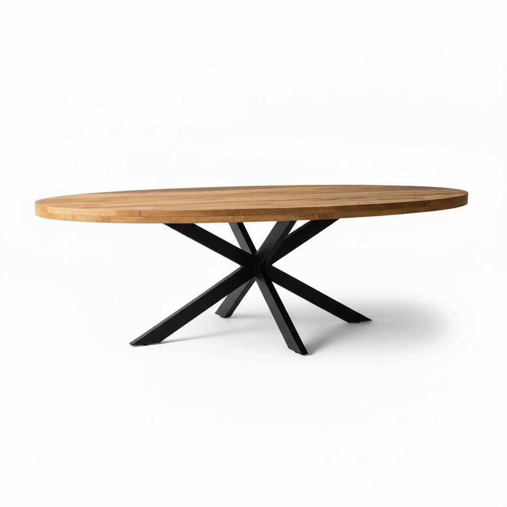 Eettafel Ovaal Milo Mangohout Naturel