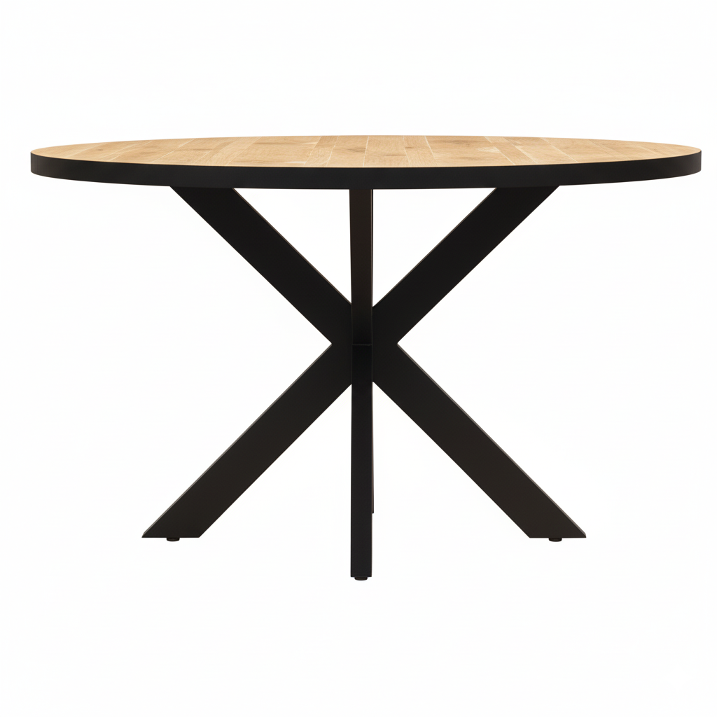 Eettafel Rond Edwin Mangohout Naturel BB