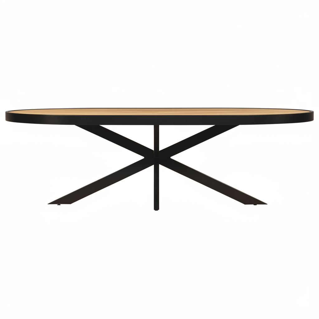Eettafel Ovaal Milo Mangohout Naturel BB