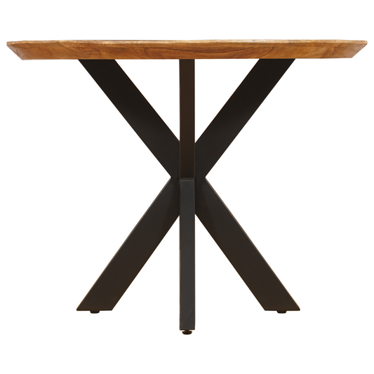 Eettafel Rond Swiss Edge Mangohout Naturel