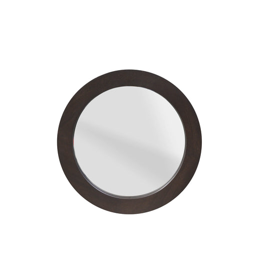 Ronde spiegel Dide Bruin Mangohout 40 cm