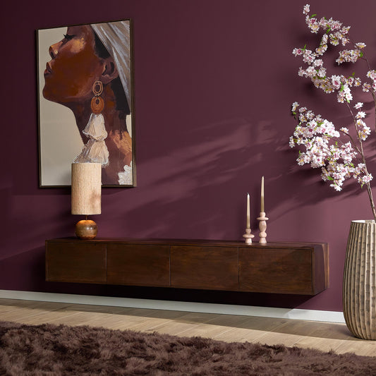 Zwevend tv meubel Vision Brown | 200 cm