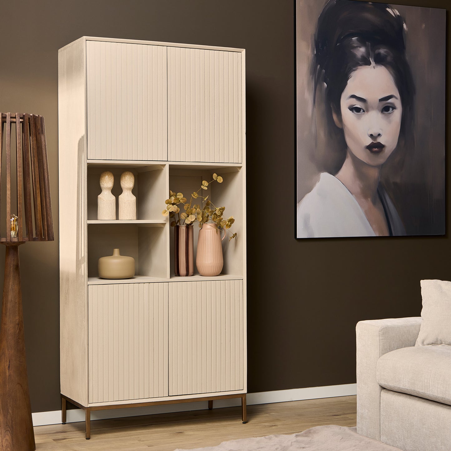 Vakkenkast Madison Sand | 90 cm