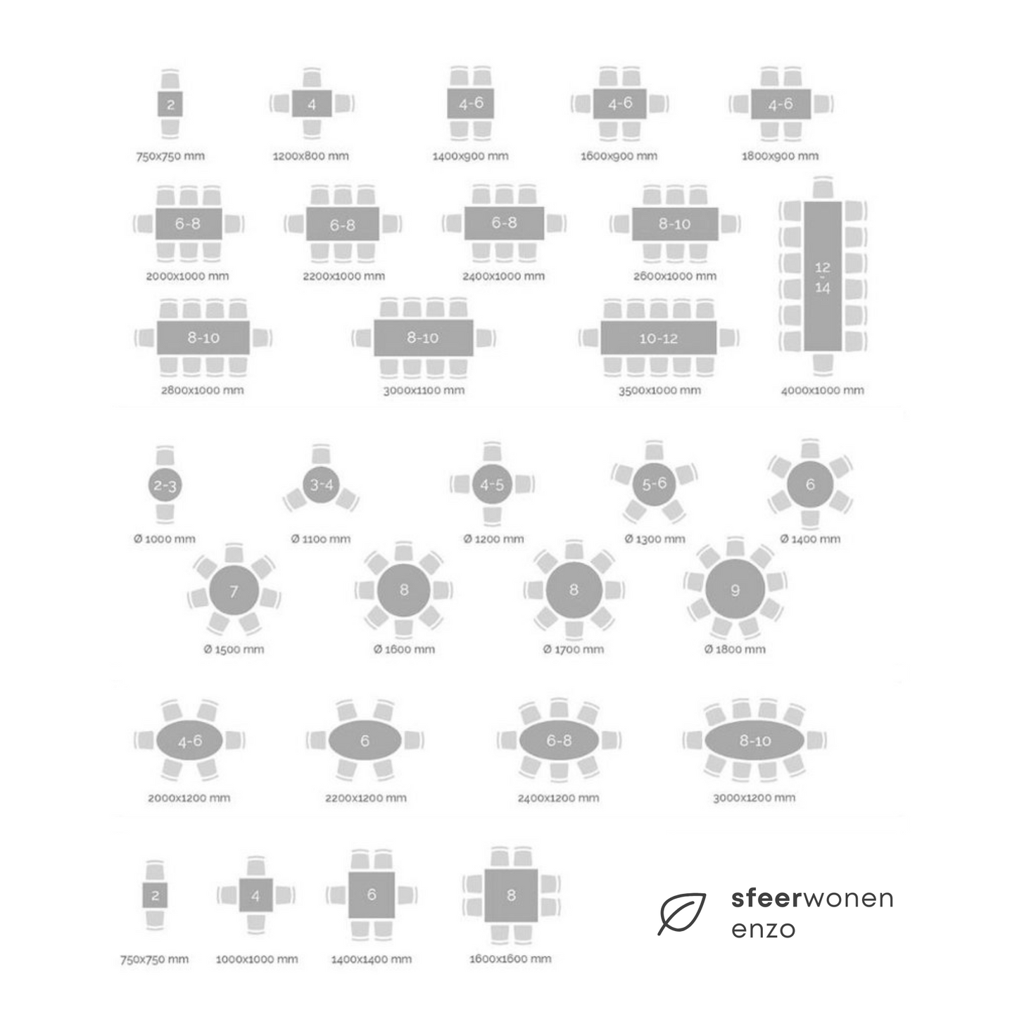 Tafelblad Ovaal Mangohout Zwart