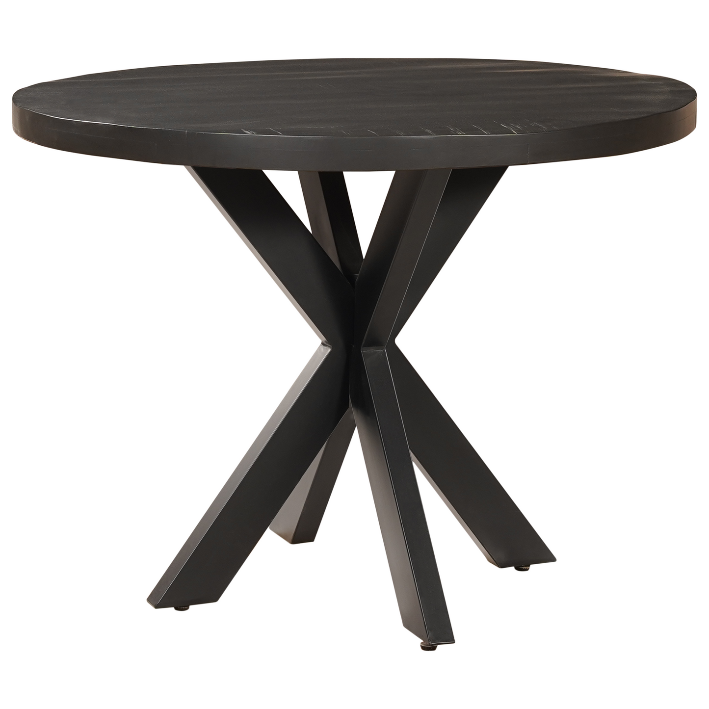 Eettafel Rond Edwin Mangohout Zwart