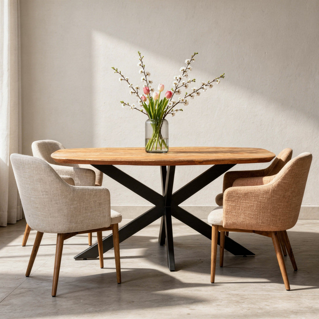 Welke maat ronde eettafel past bij jouw eetkamer?