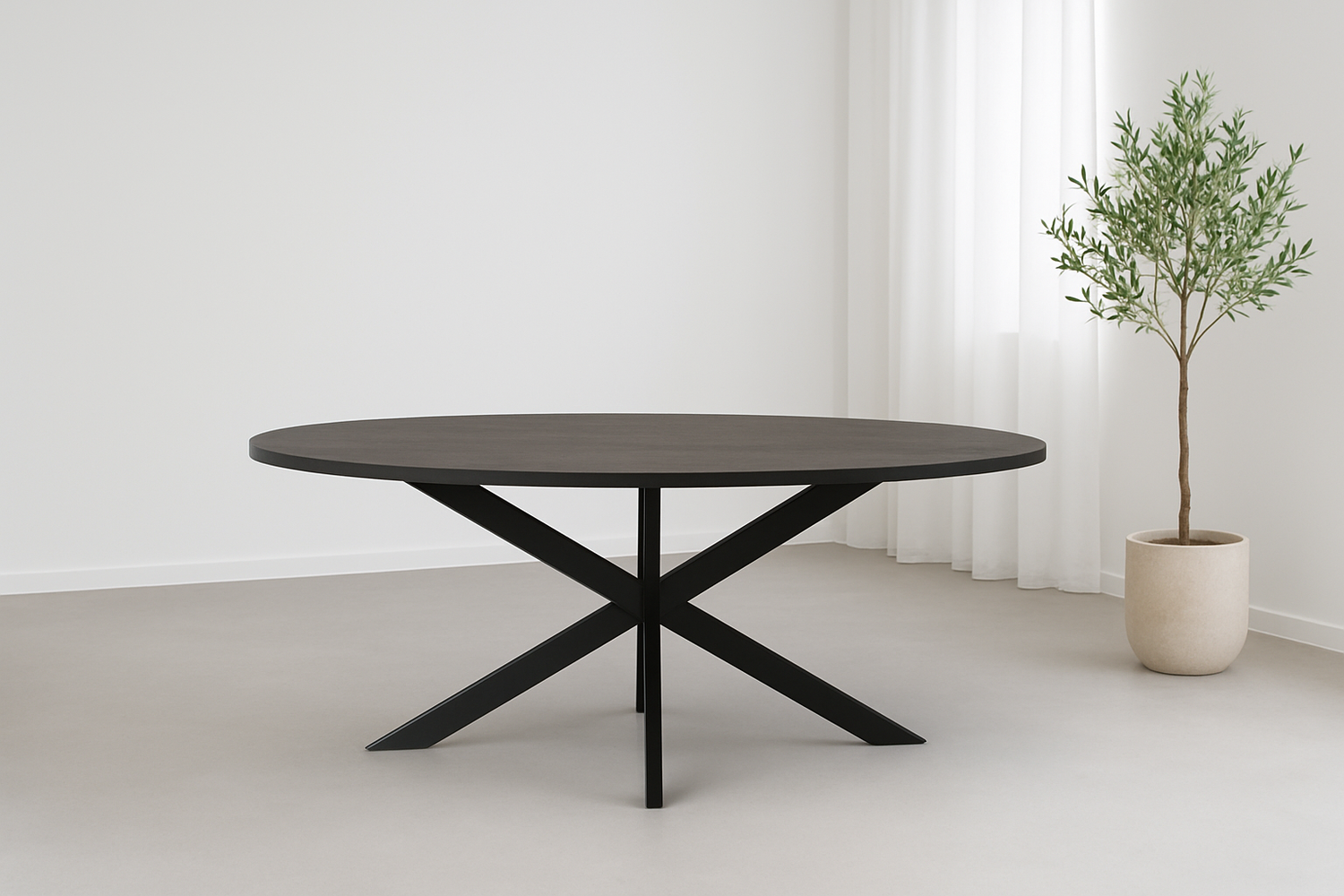 Tafel Ovaal Mangohout