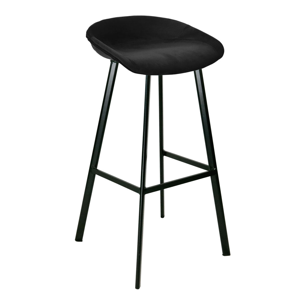 Kick Barhocker Finn - 80 cm - Schwarz