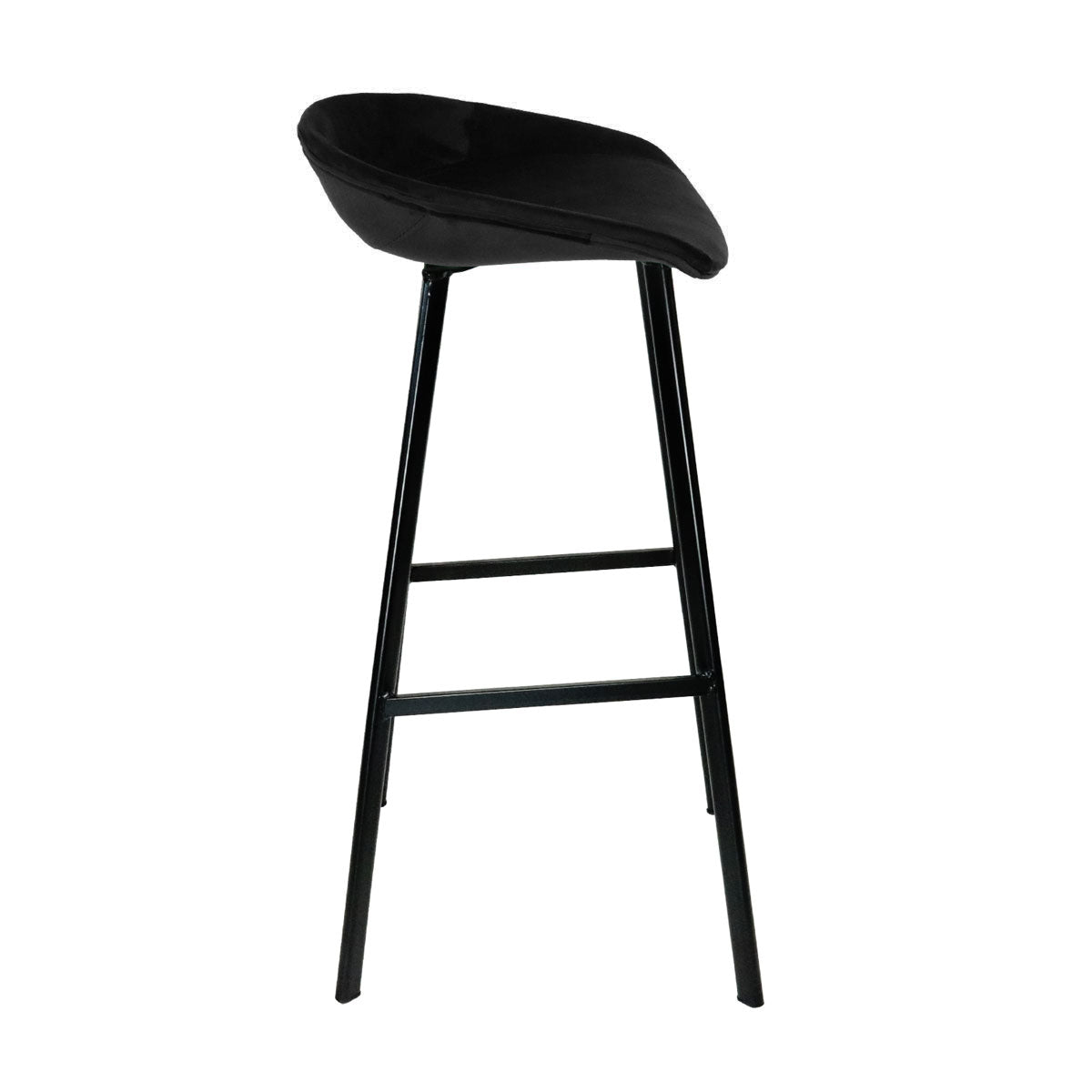 Kick Barhocker Finn - 80 cm - Schwarz