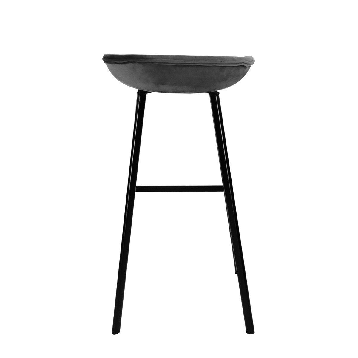 Kick Barhocker Finn - 70 cm - Dunkelgrau