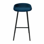 Tabouret de bar Kick Finn - 80 cm - Bleu foncé