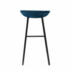 Tabouret de bar Kick Finn - 80 cm - Bleu foncé
