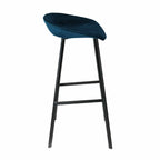 Tabouret de bar Kick Finn - 80 cm - Bleu foncé