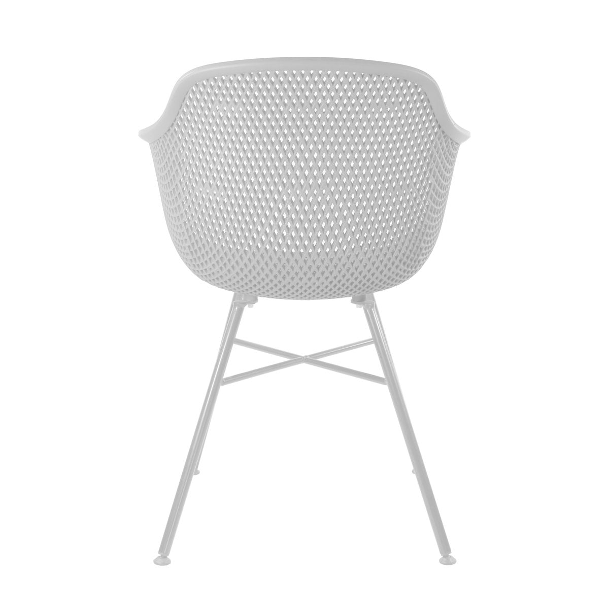 Chaise de jardin Kick Indy - Cadre blanc - Blanc