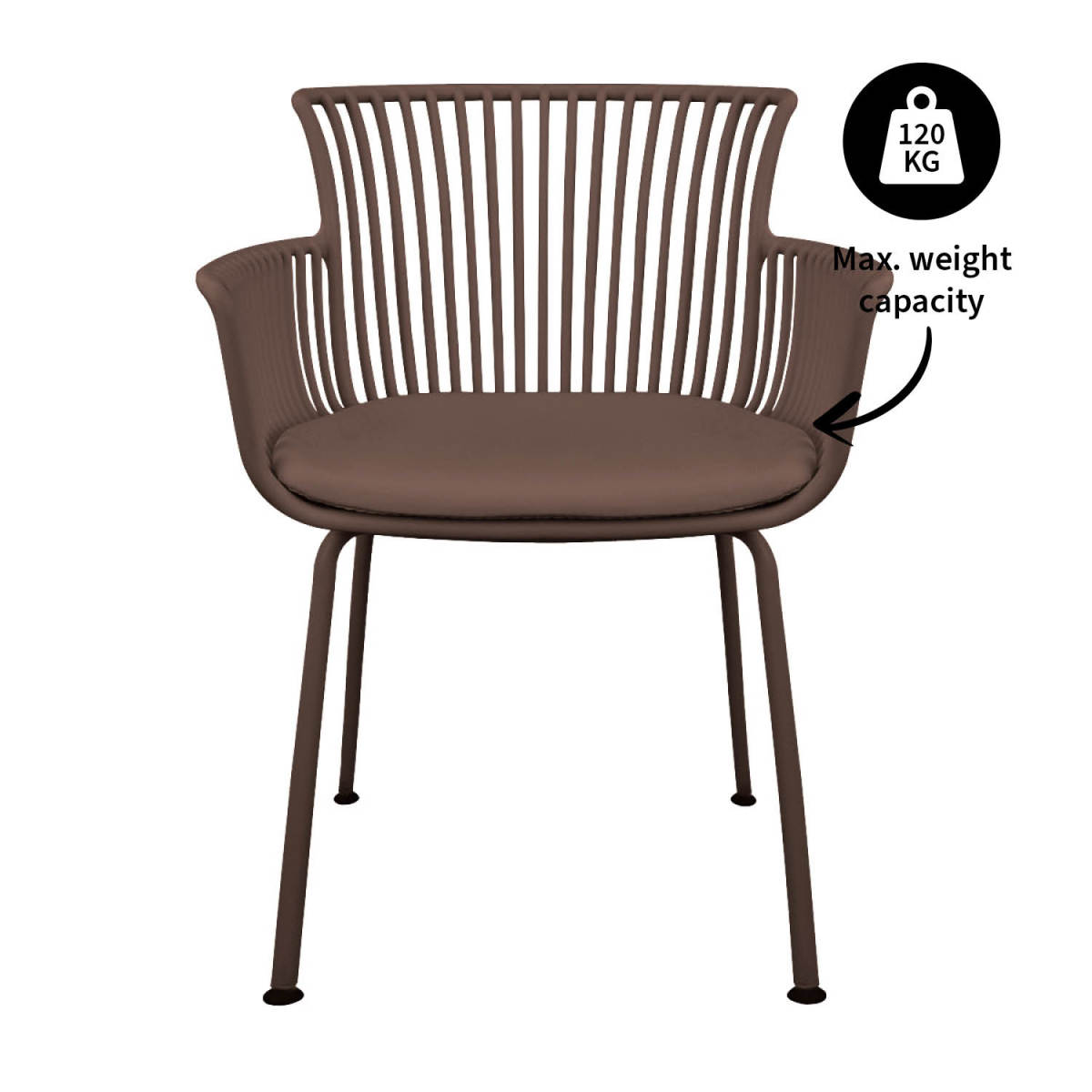 Chaise de jardin Kick Otis - Marron
