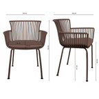 Chaise de jardin Kick Otis - Marron