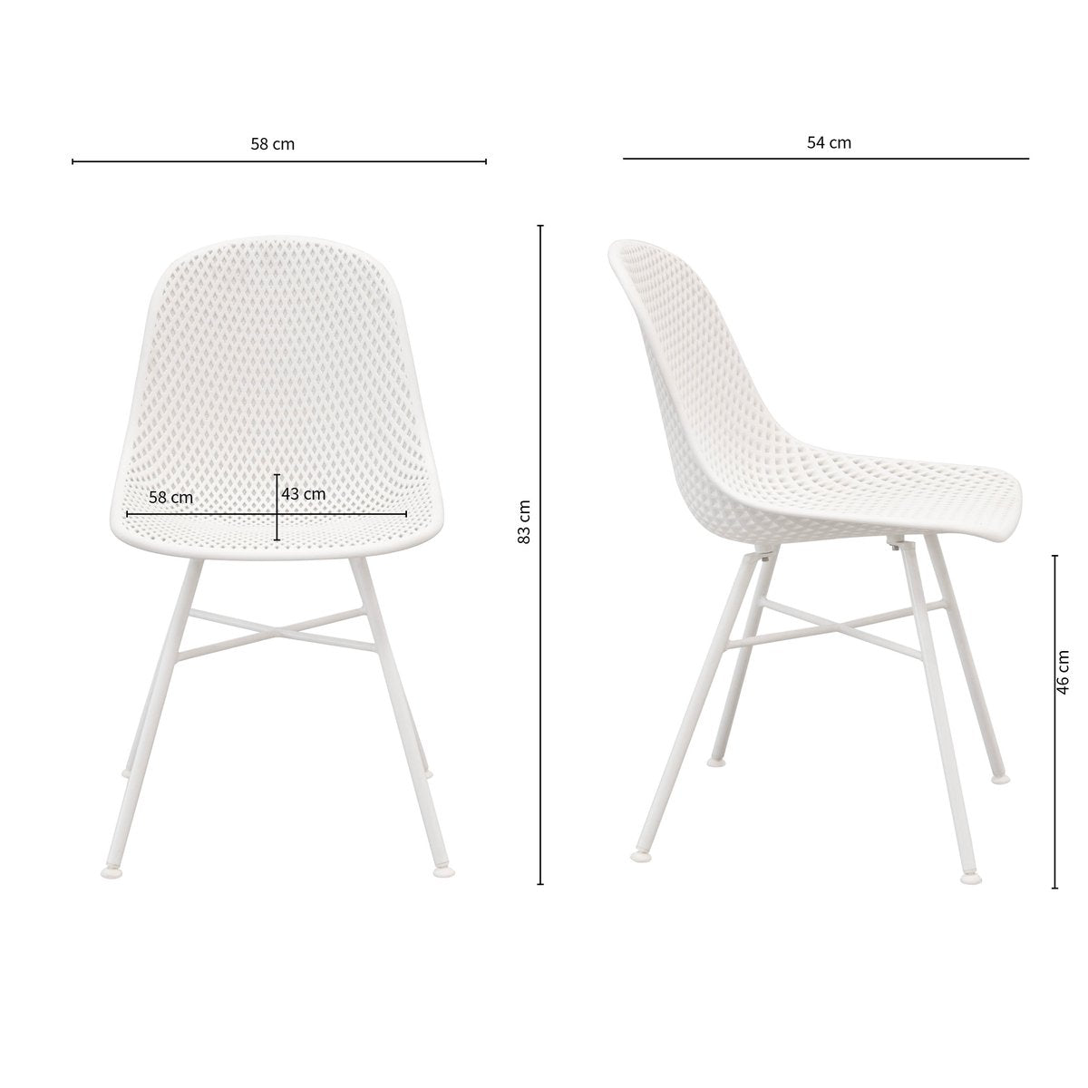 Chaise de jardin Kick Sol - Blanc