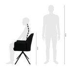 Chaise de salle à manger Kick Lex - Noir