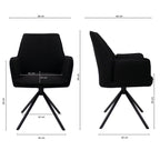 Chaise de salle à manger Kick Lex - Noir
