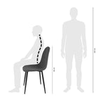 Kick eetkamerstoel Mees - Donkergrijs