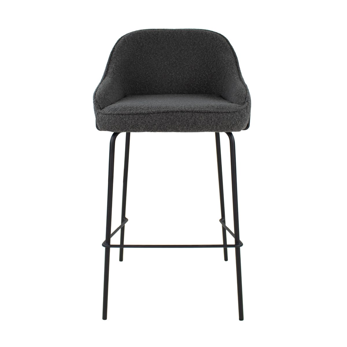 Kick Barhocker Sepp - Bouclé - Dunkelgrau