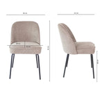 Kick eetkamerstoel Britt - Taupe