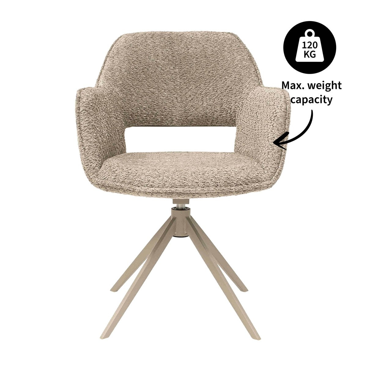 Kick draaistoel Owen - Beige