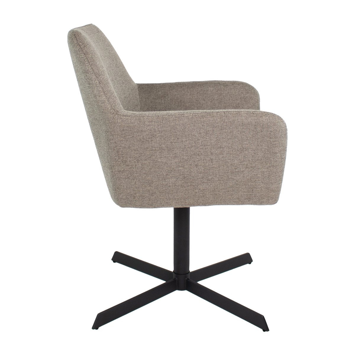 Kick eetkamerstoel Viktor Texture - Taupe