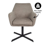 Chaise de salle à manger Kick Viktor Texture - Taupe