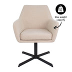 Kick Drehstuhl Viktor Bouclé - Beige