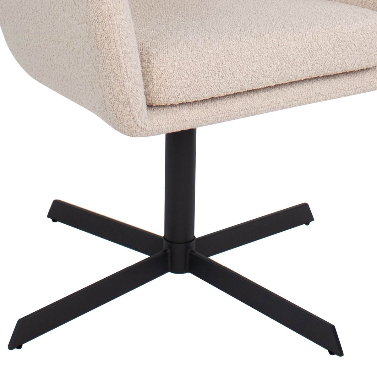 Kick Drehstuhl Viktor Bouclé - Beige