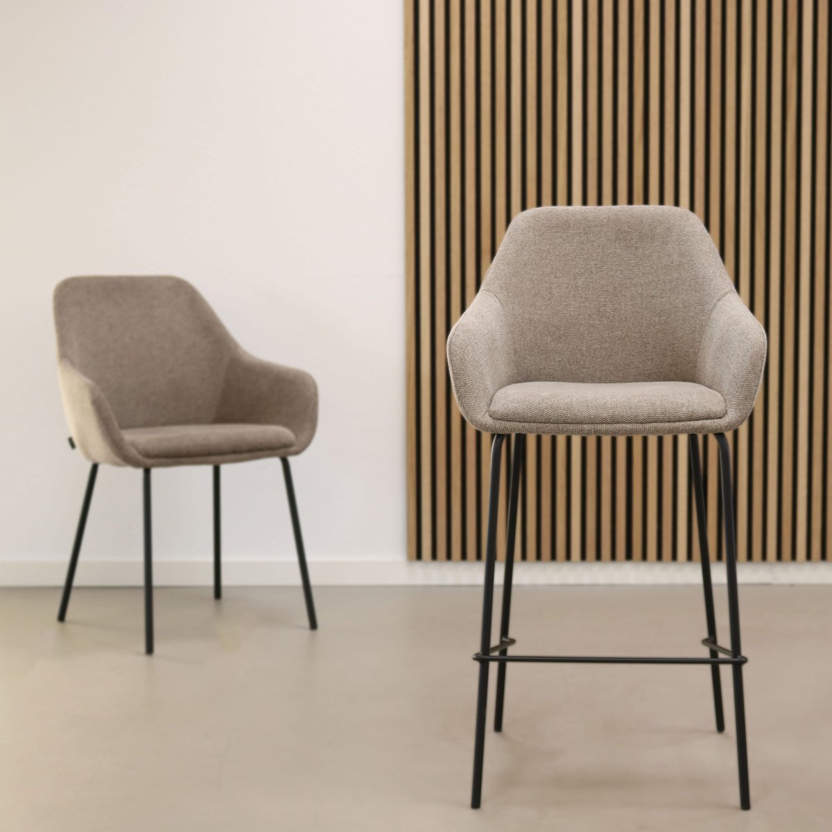 Kick barkruk Suus - Taupe