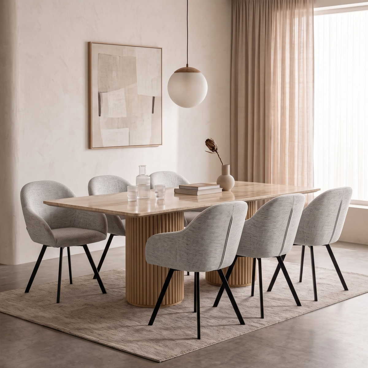 Chaise pivotante Kick Olof - Gris