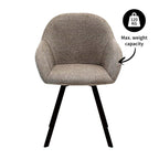 Chaise pivotante Kick Olof - Taupe