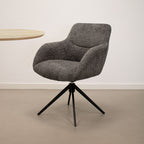 Chaise pivotante Kick Fer - Gris foncé