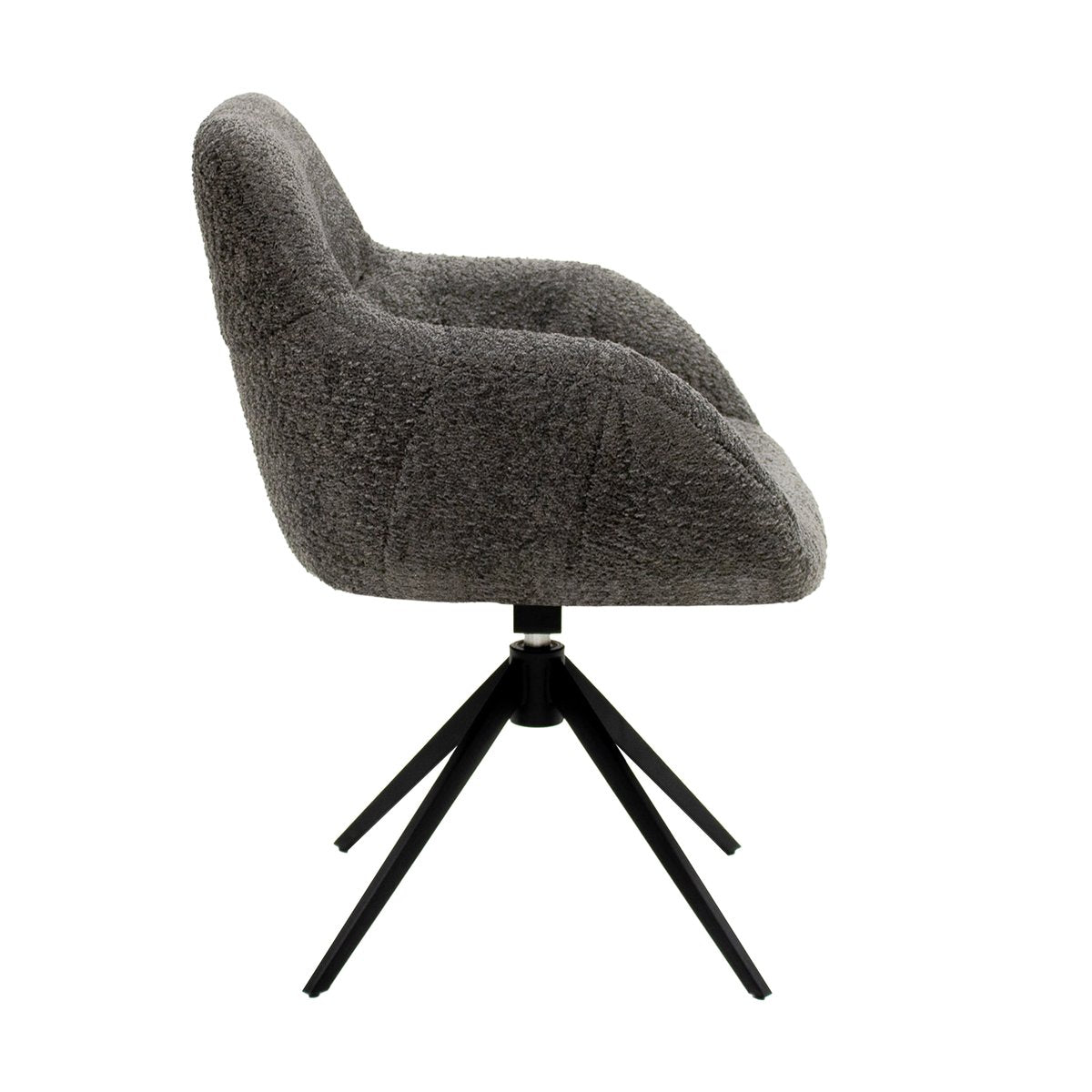Chaise pivotante Kick Fer - Gris foncé