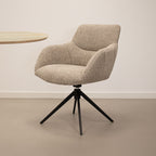 Chaise pivotante Kick Fer - Beige