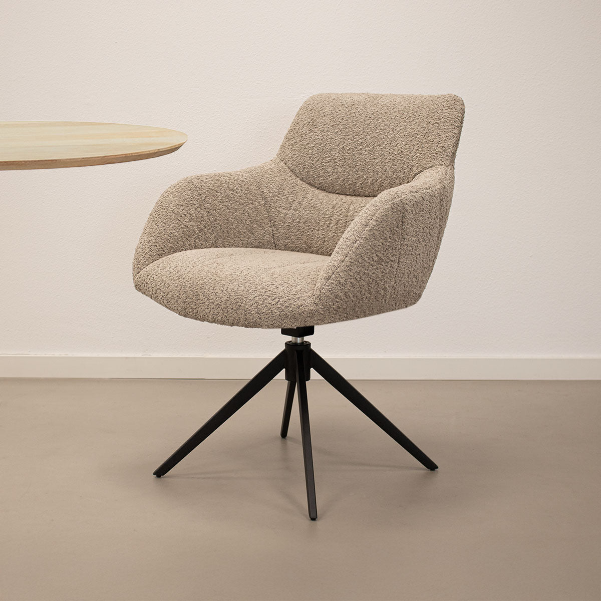 Chaise pivotante Kick Fer - Beige