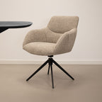Chaise pivotante Kick Fer - Beige