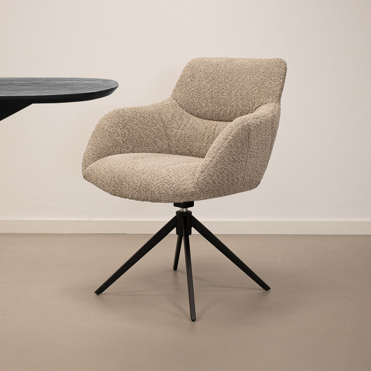 Chaise pivotante Kick Fer - Beige