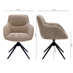 Chaise pivotante Kick Fer - Beige