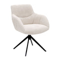 Chaise pivotante Kick Fer - Crème
