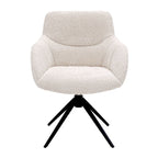 Chaise pivotante Kick Fer - Crème