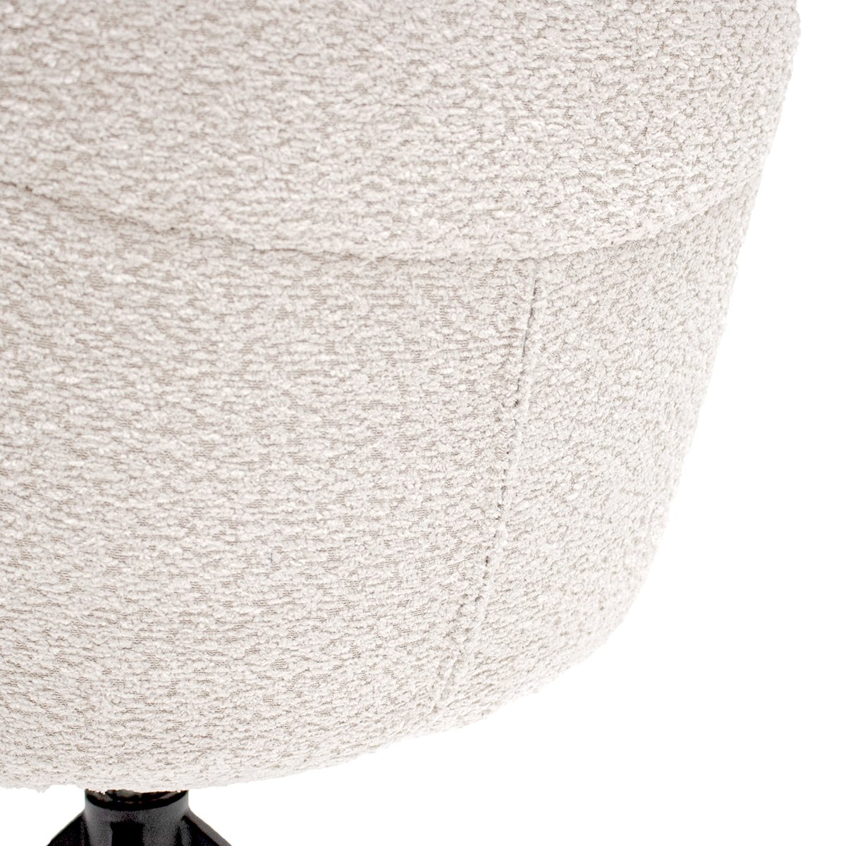 Chaise pivotante Kick Fer - Crème