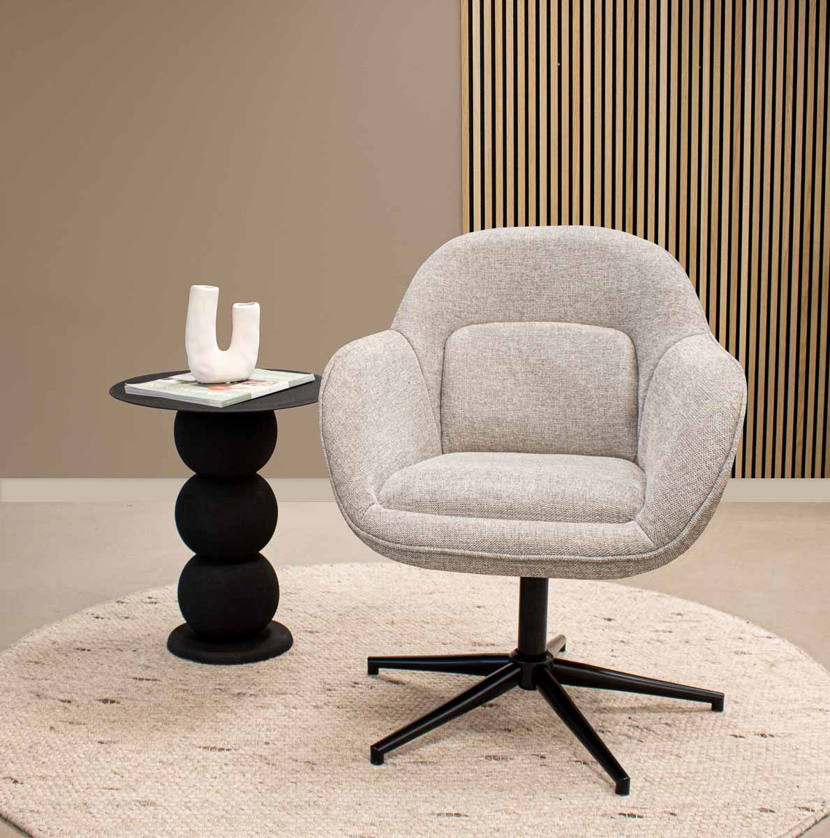 Kick draaifauteuil Lux - Grijs