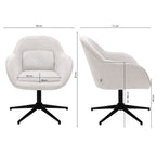 Kick draaifauteuil Lux - Champagne