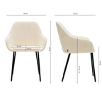 Chaise de salle à manger Kick Odin - Crème