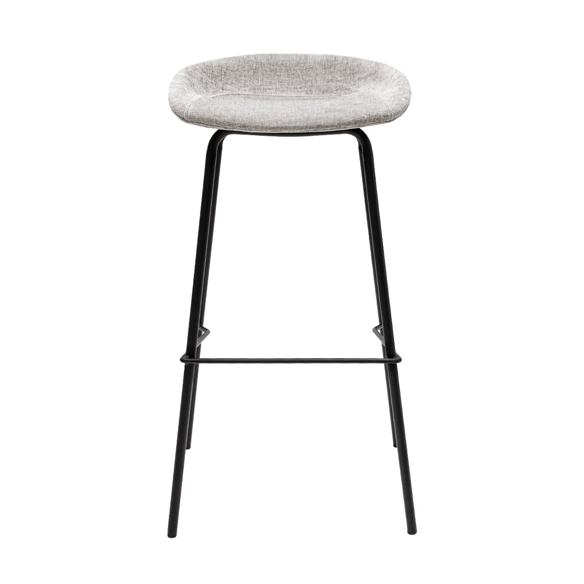 Kick Barhocker Riga - 80 cm - Grau